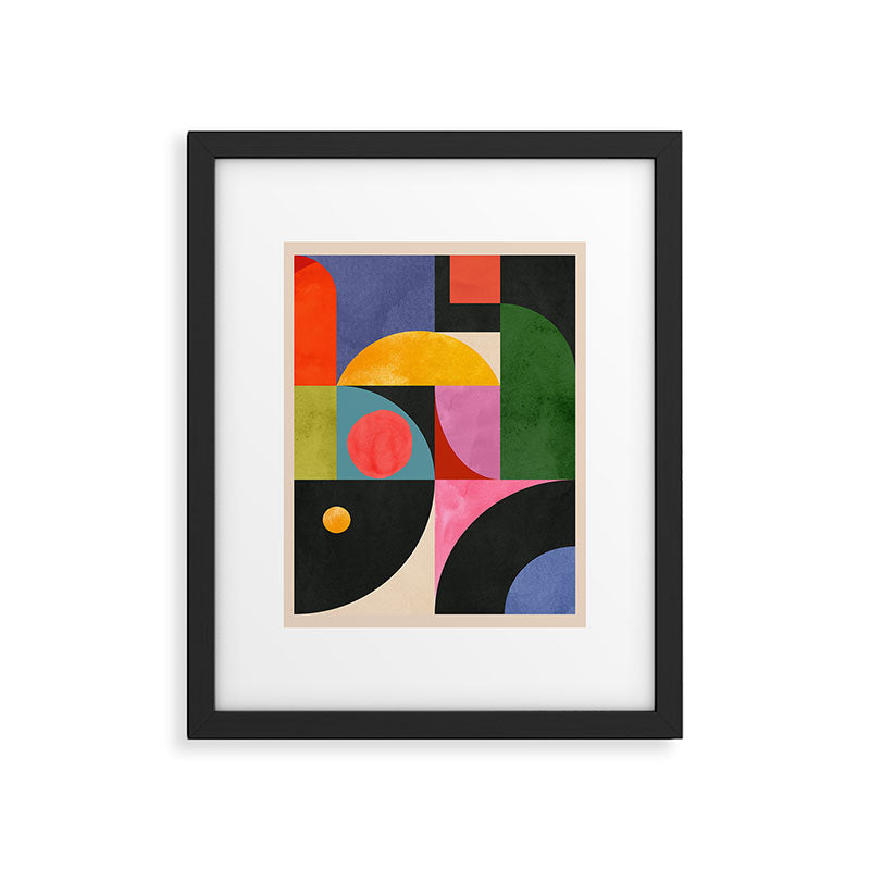 Geometric Shapes 150 Framed Art Print Gallery Image 5