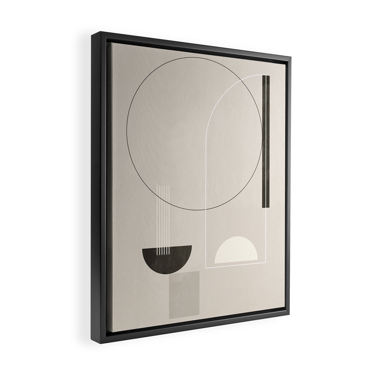 Geometric Shapes 18 Framed Canvas Print Gallery Image 2