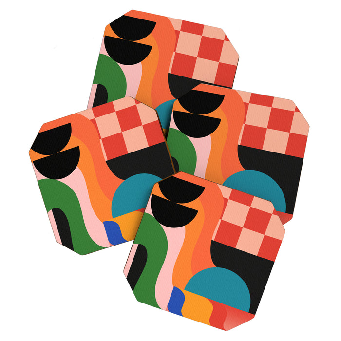 Geometric Shapes 180 Coaster Gallery Image 1