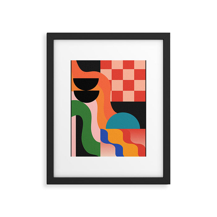 Geometric Shapes 180 Framed Art Print Gallery Image 1