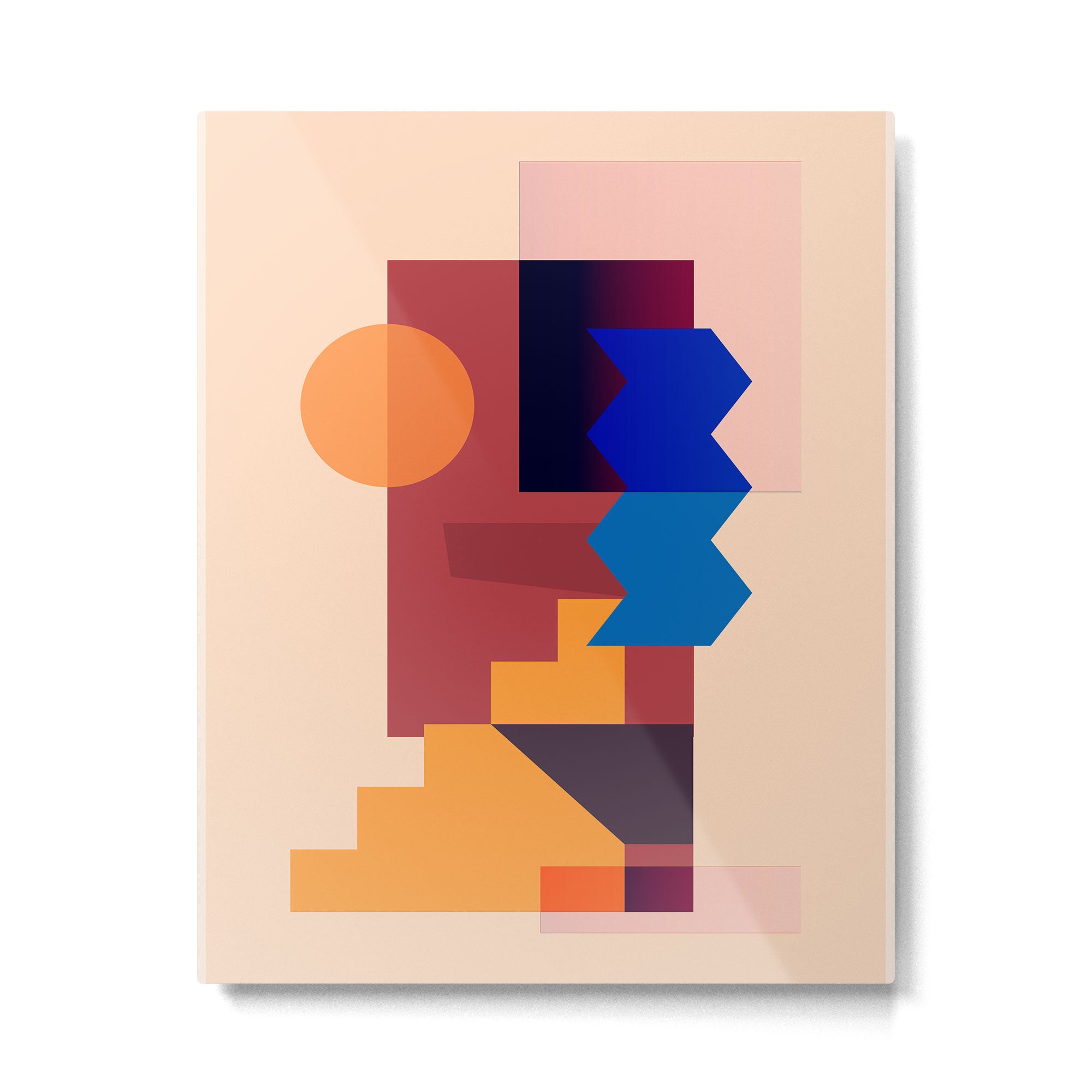 Geometric Shapes 20 Metal Print Gallery Image 4