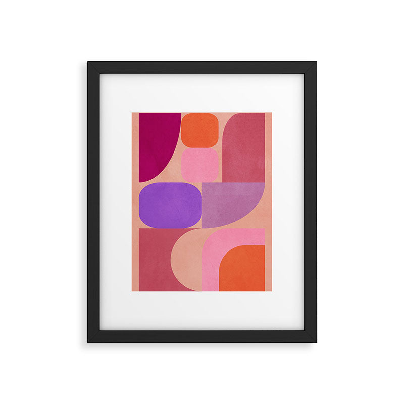 Geometric Shapes 202 Framed Art Print Gallery Image 5