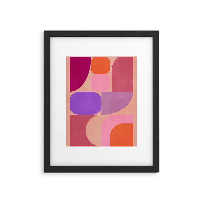 Geometric Shapes 202 Framed Art Print Gallery Image 1