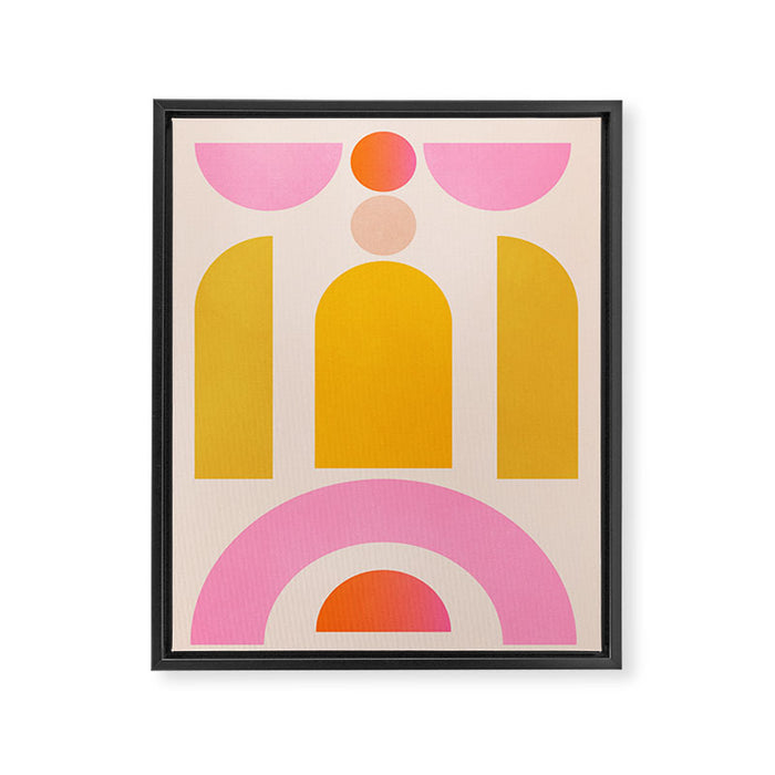 Geometric Shapes 203 Framed Canvas Print Gallery Image 1