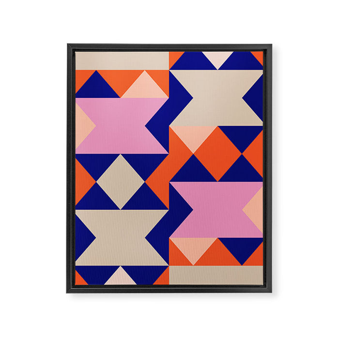 Geometric Shapes 217 Framed Canvas Print Gallery Image 1