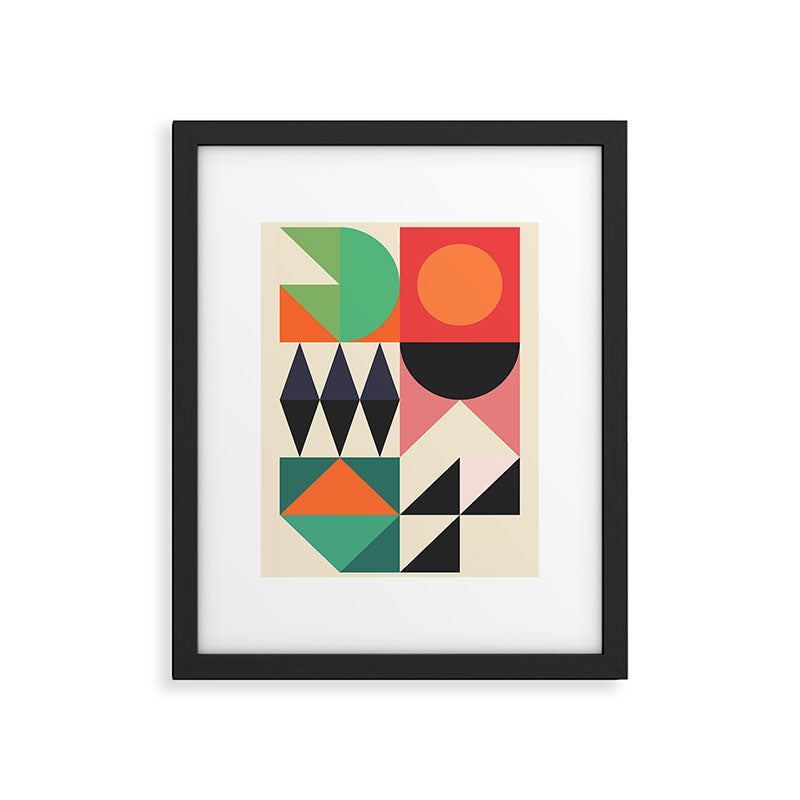 Geometric Shapes 219 Framed Art Print Gallery Image 5