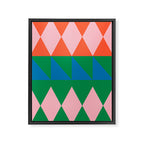 Geometric Shapes 220 Framed Canvas Print Gallery Image 6