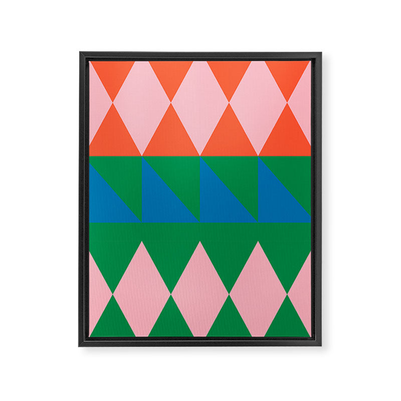 Geometric Shapes 220 Framed Canvas Print Gallery Image 6
