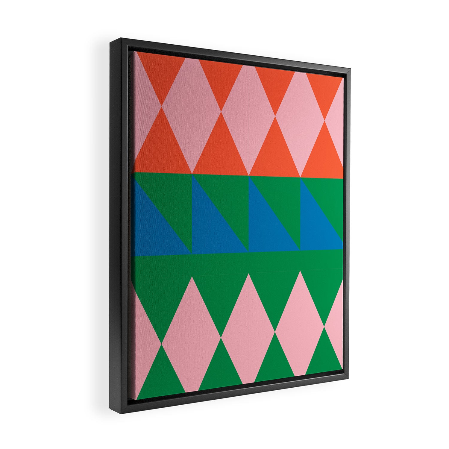 Geometric Shapes 220 Framed Canvas Print Gallery Image 2