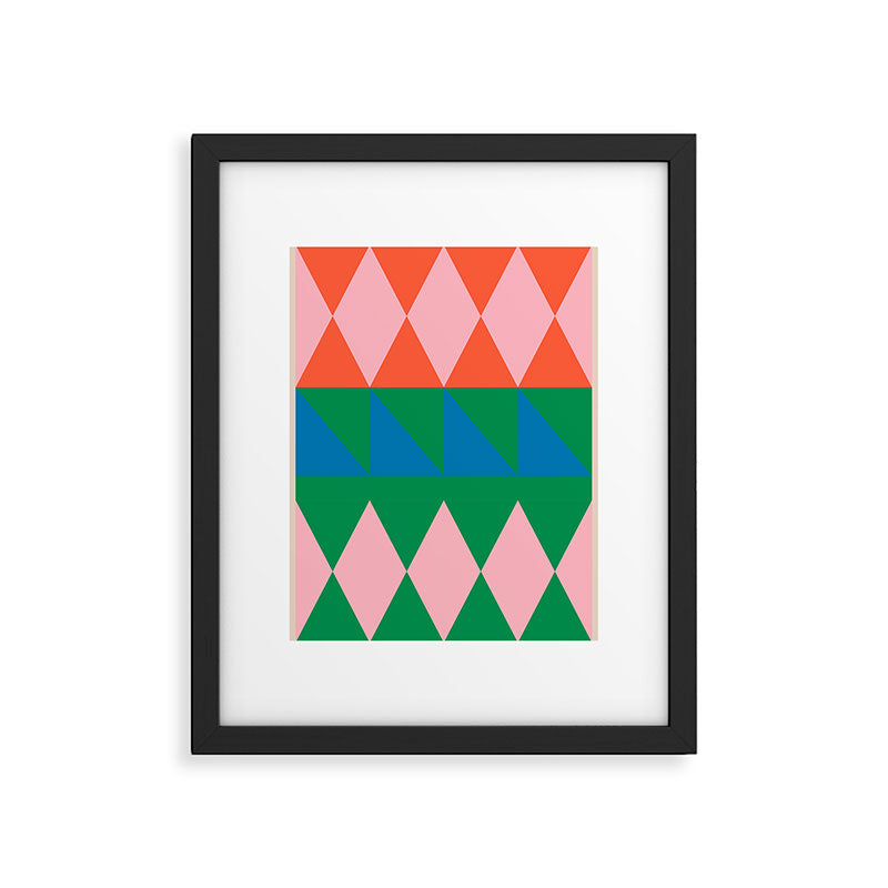 Geometric Shapes 220 Framed Art Print Gallery Image 5