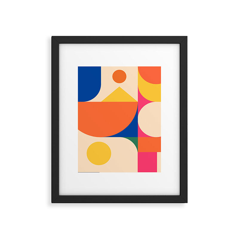Geometric Shapes 225 Framed Art Print Gallery Image 6