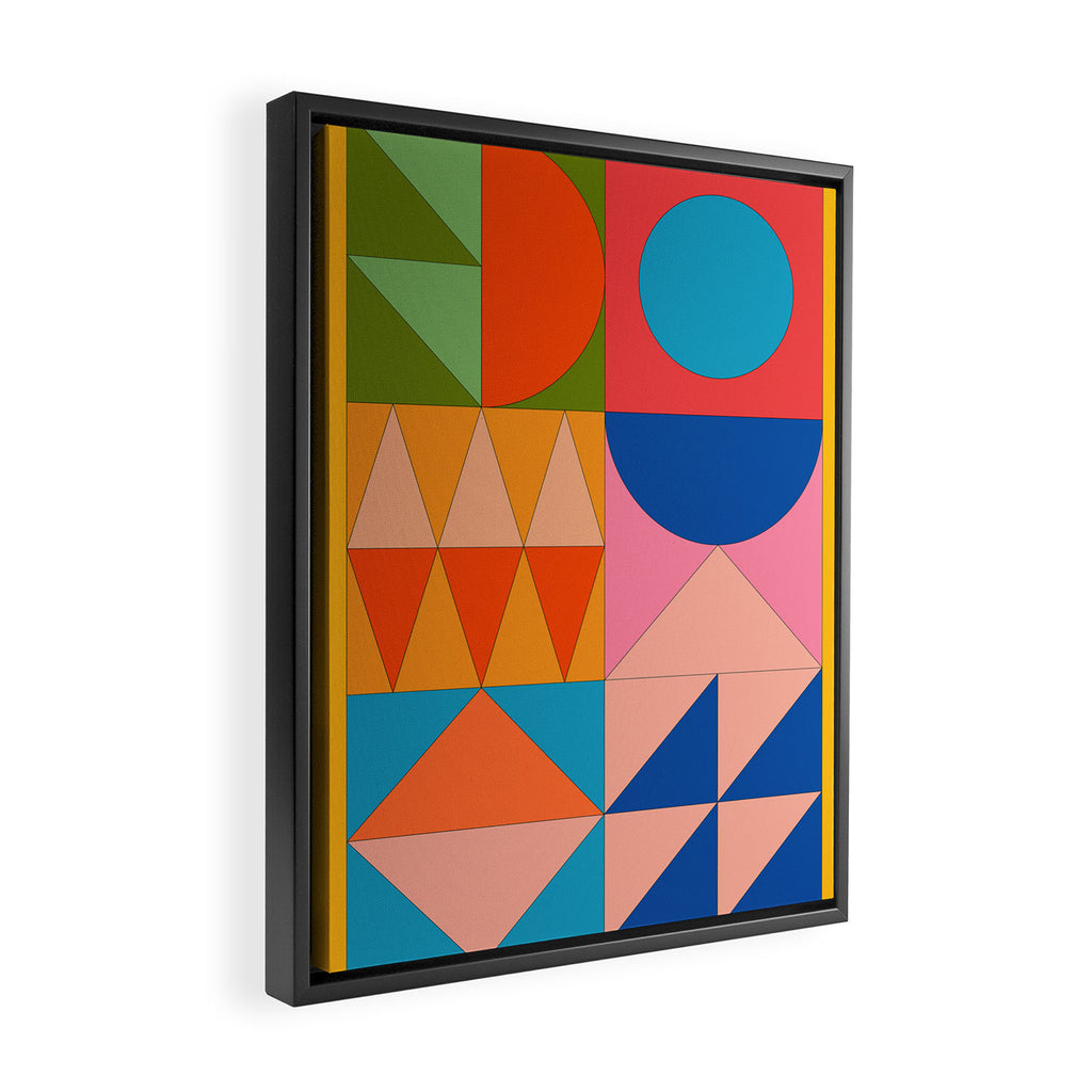 Geometric Shapes 237 Framed Canvas Print Gallery Image 2