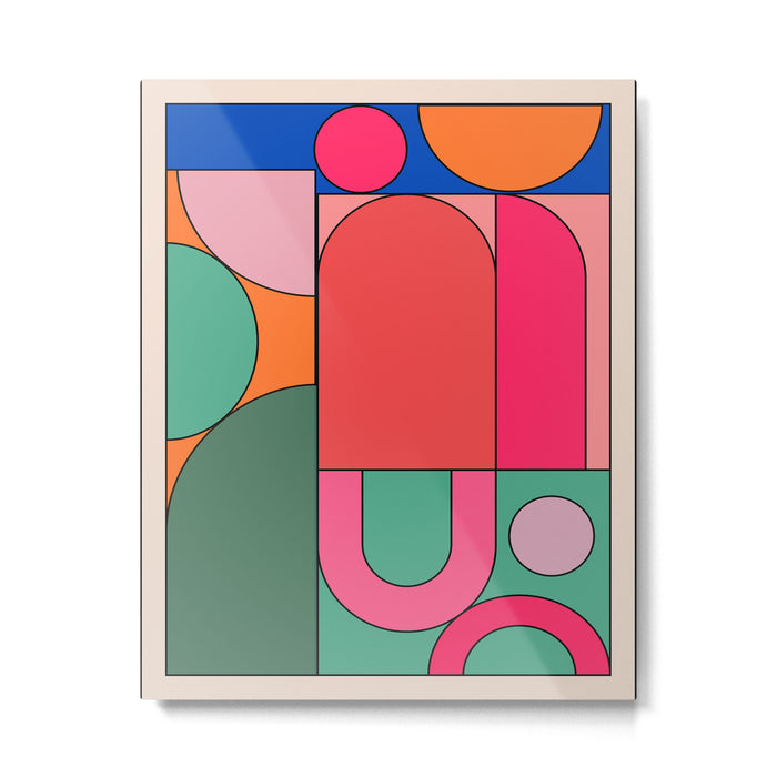 Geometric Shapes 239 Metal Print Gallery Image 1