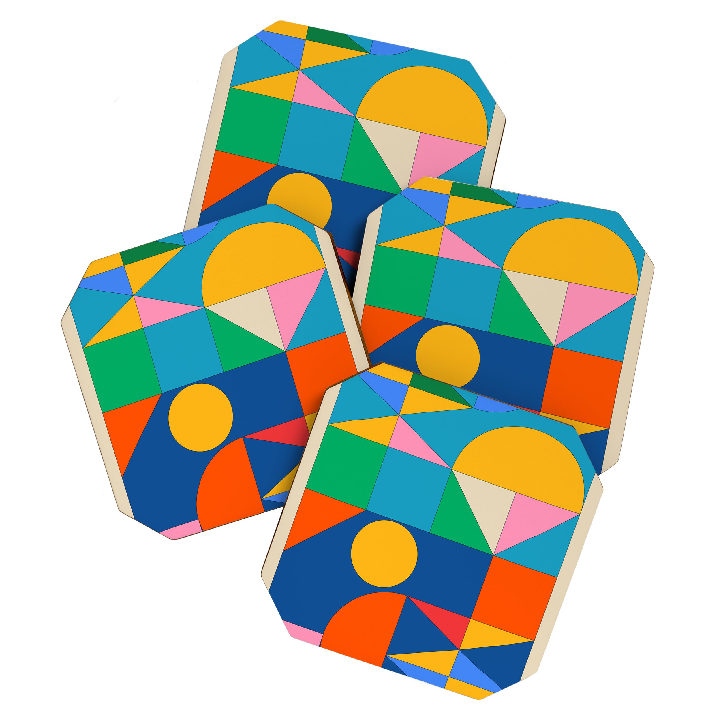 Geometric Shapes 241 Coaster Gallery Image 1
