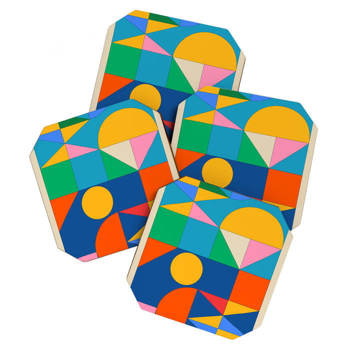 Geometric Shapes 241 Coaster Gallery Image 1