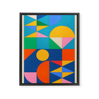 Geometric Shapes 241 Framed Canvas Print Gallery Image 6
