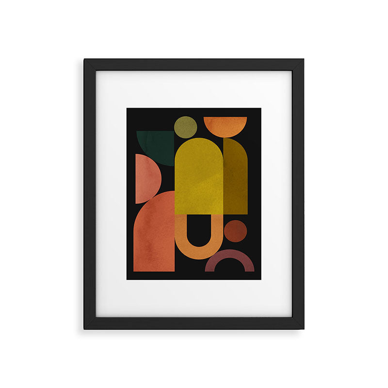 Geometric Shapes 242 Framed Art Print Gallery Image 5