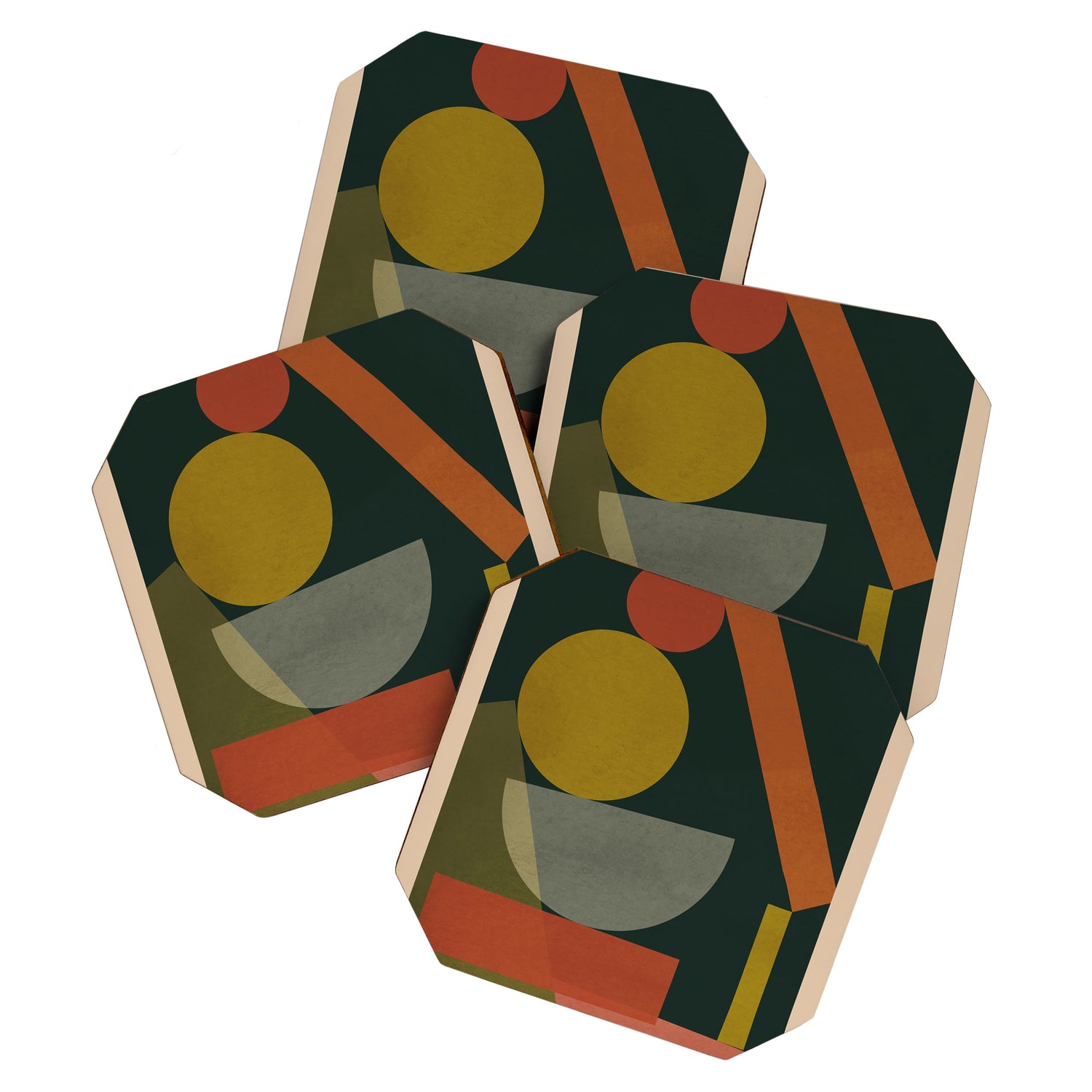 Geometric Shapes 243 Coaster Gallery Image 1