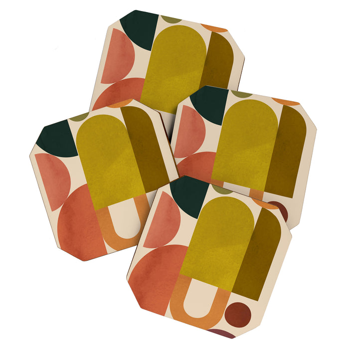 Geometric Shapes 244 Coaster Gallery Image 1