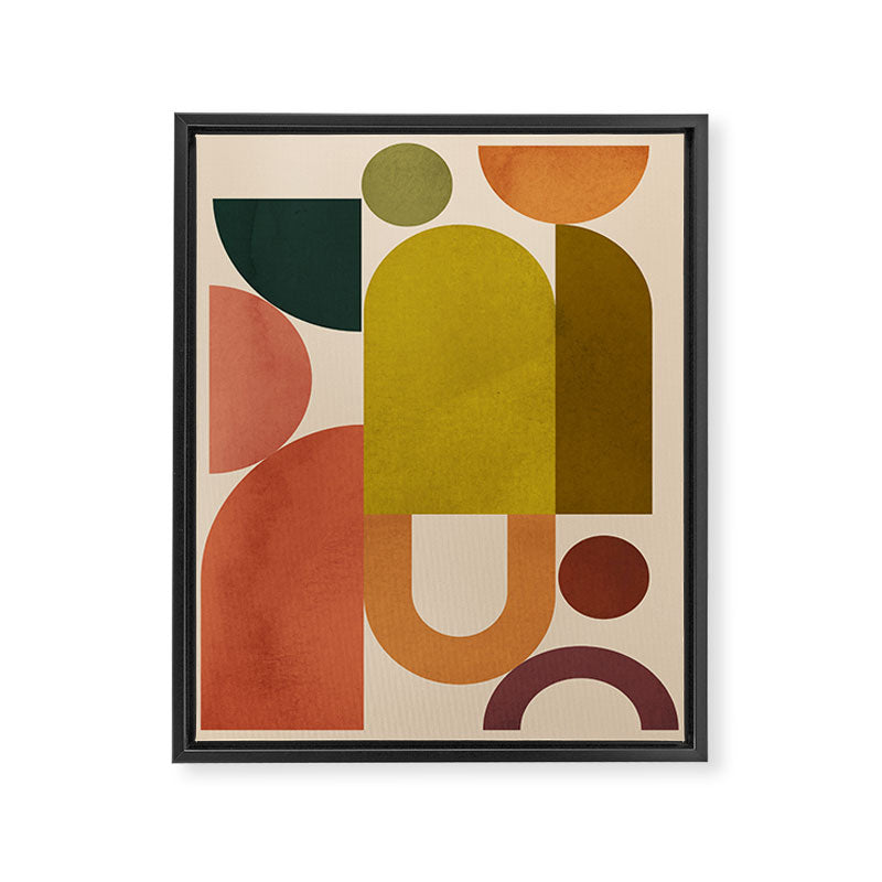 Geometric Shapes 244 Framed Canvas Print Gallery Image 6