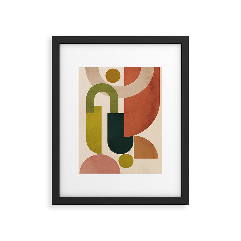 Geometric Shapes 245 Framed Art Print Gallery Image 5
