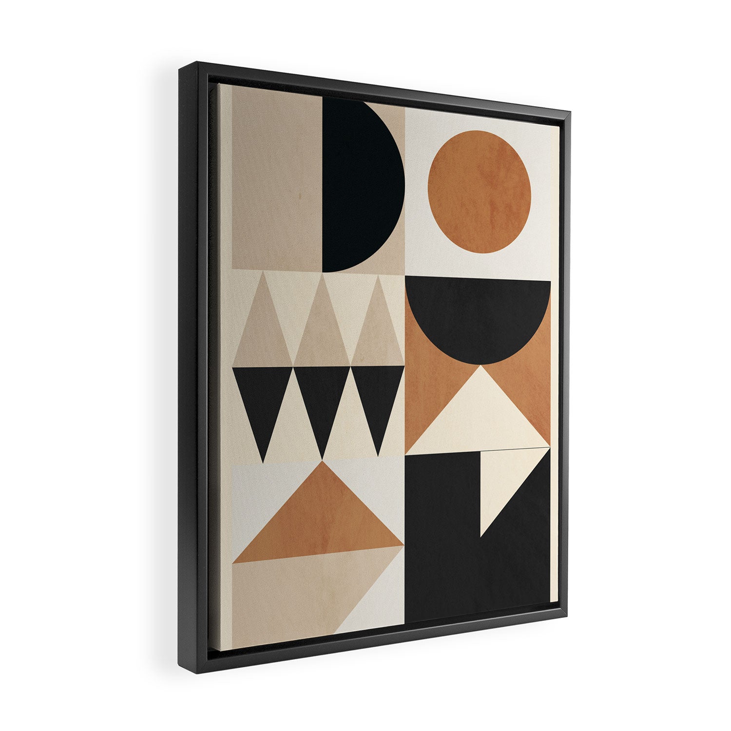 Geometric Shapes 252 Framed Canvas Print Gallery Image 2