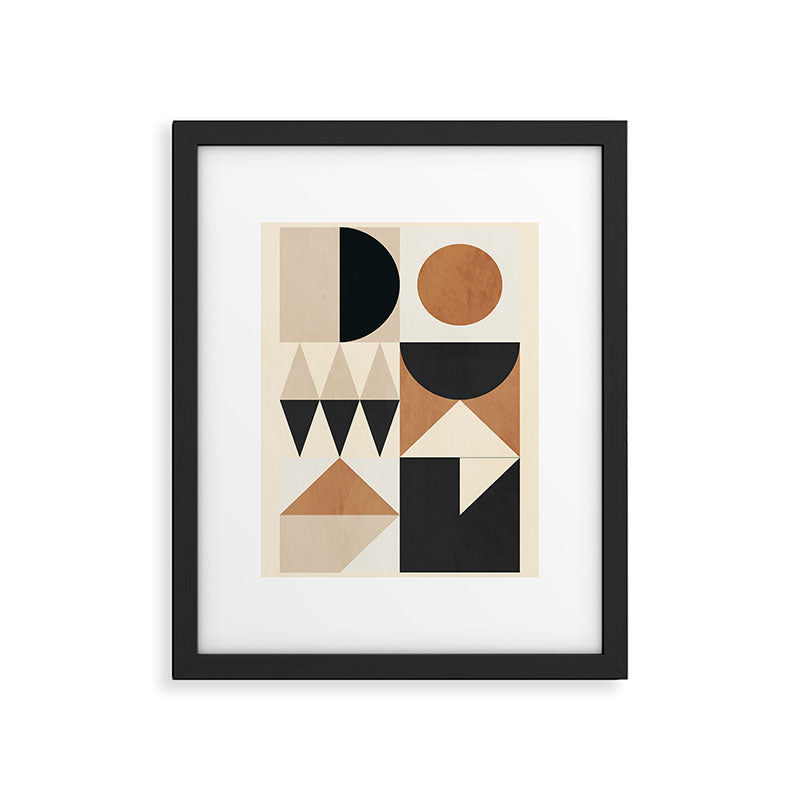 Geometric Shapes 252 Framed Art Print Gallery Image 5