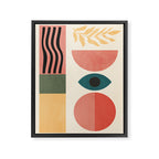 Geometric Shapes 253 Framed Canvas Print Gallery Image 6