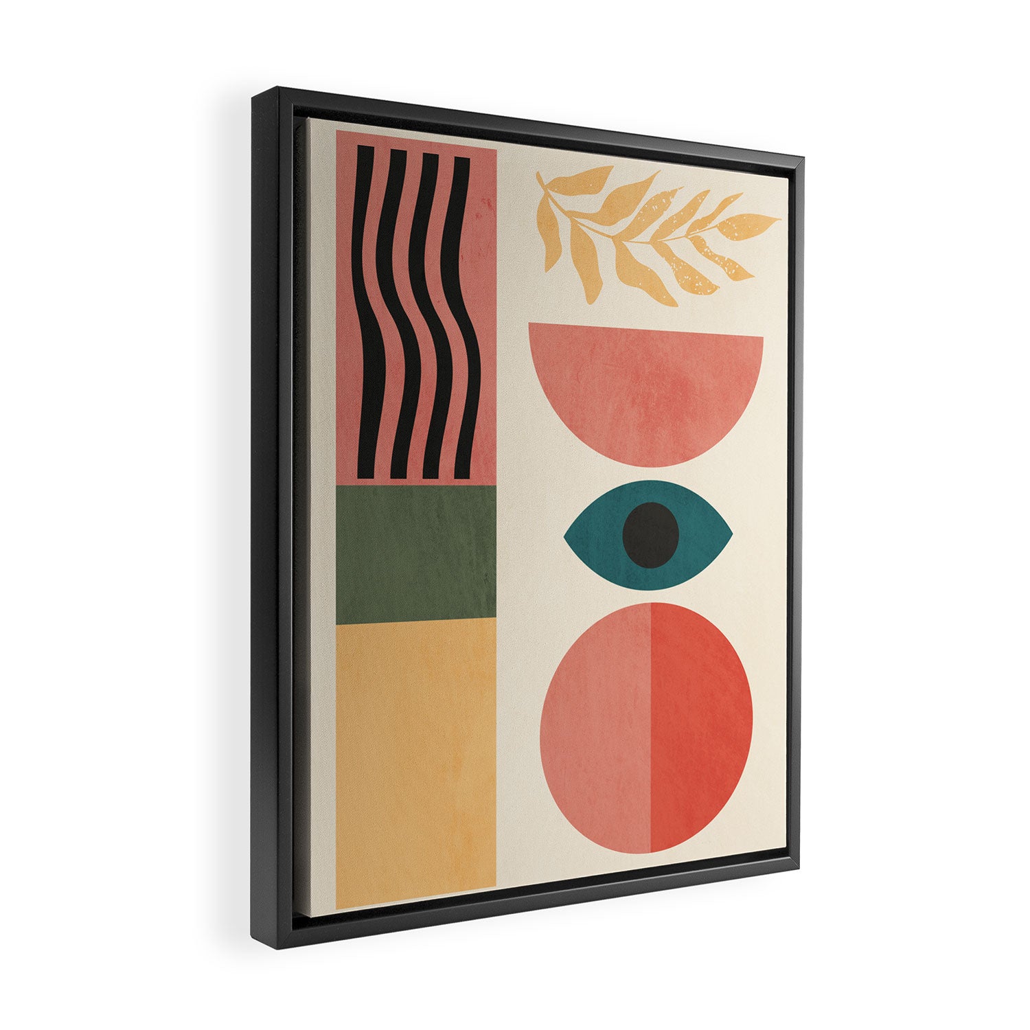 Geometric Shapes 253 Framed Canvas Print Gallery Image 2