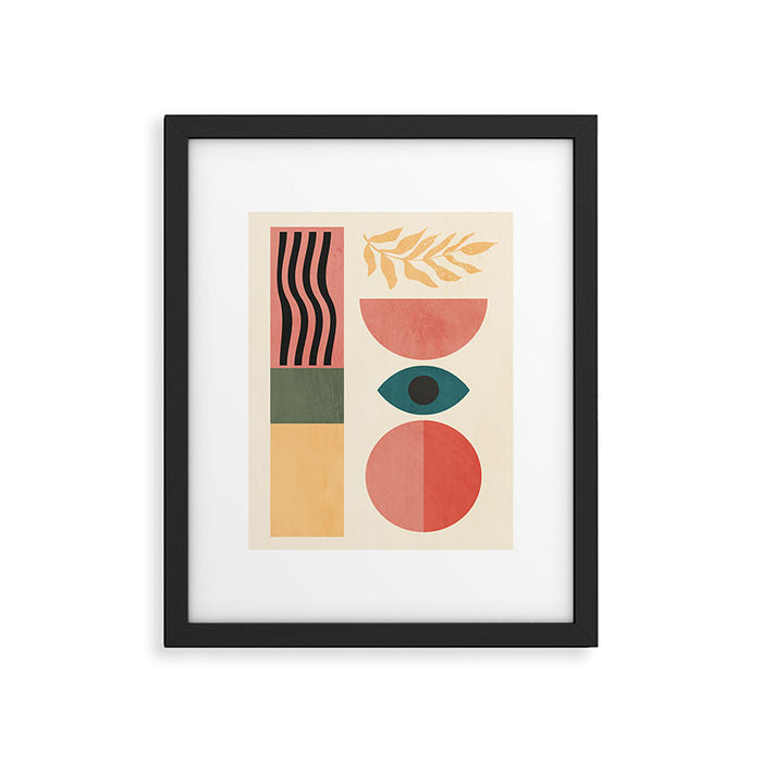 Geometric Shapes 253 Framed Art Print Gallery Image 1
