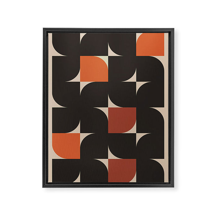 Geometric Shapes 254 Framed Canvas Print Gallery Image 1