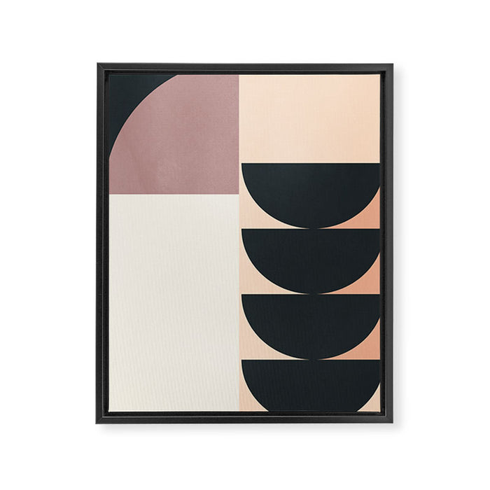 Geometric Shapes 255 Framed Canvas Print Gallery Image 1