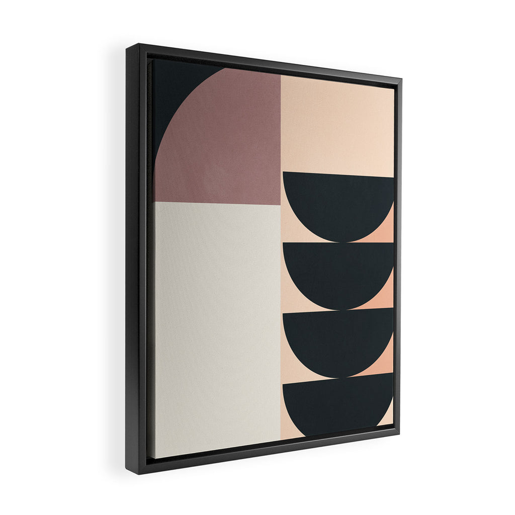 Geometric Shapes 255 Framed Canvas Print Gallery Image 2
