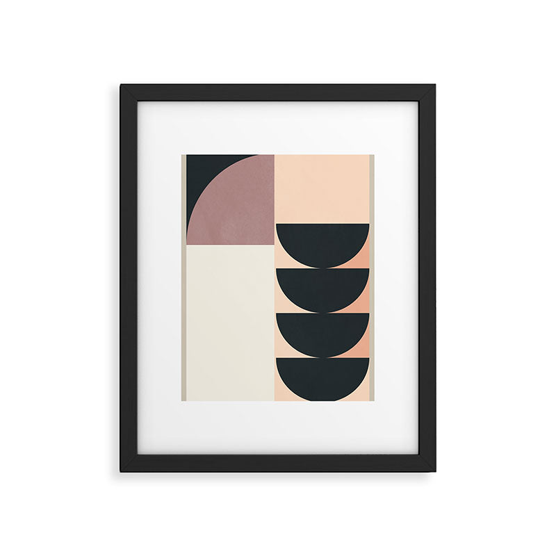 Geometric Shapes 255 Framed Art Print Gallery Image 5