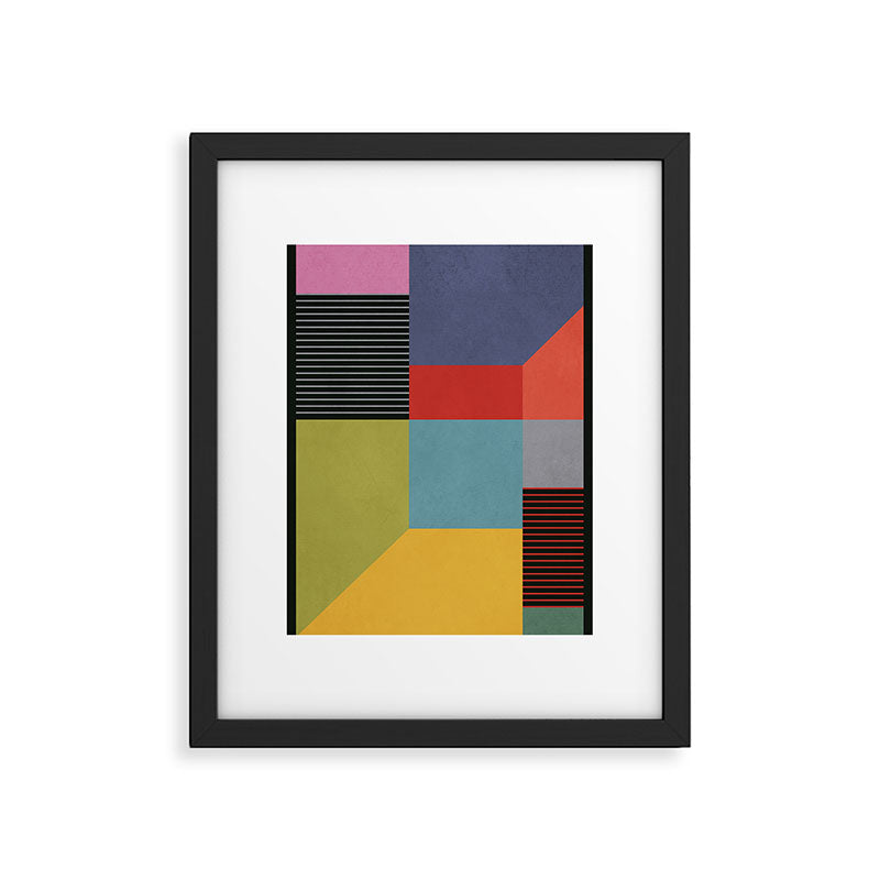 Geometric Shapes 30 Framed Art Print Gallery Image 5