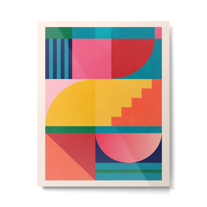 Geometric Shapes 39 Metal Print Gallery Image 1