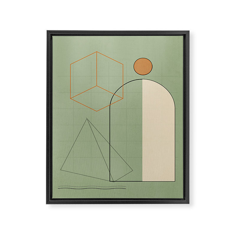 Geometric Shapes 6 Framed Canvas Print Gallery Image 6