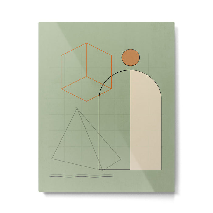 Geometric Shapes 6 Metal Print Gallery Image 1