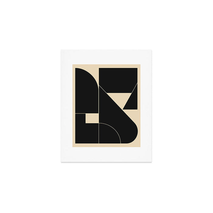 Geometric Shapes Black and White 6 Art Print Gallery Image 1