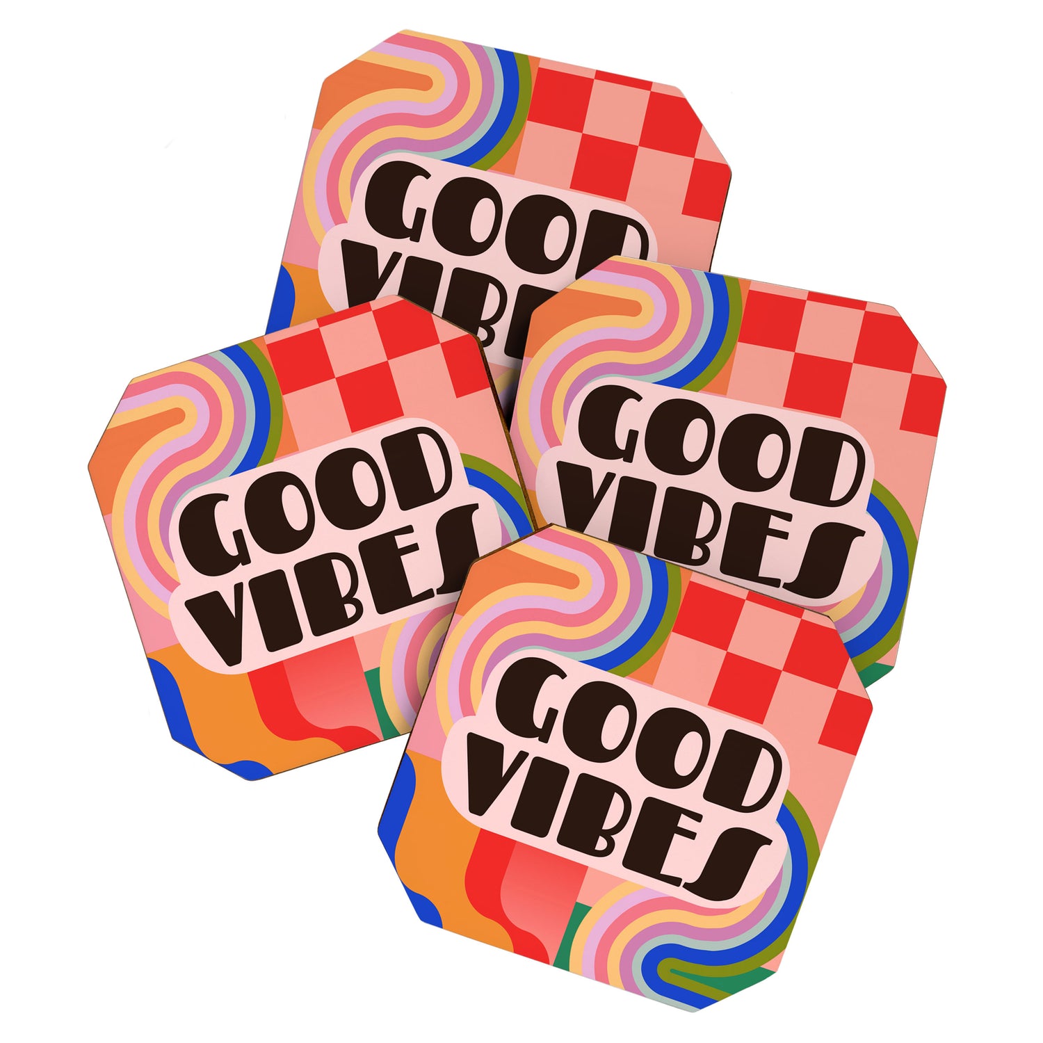 Good Vibes 4 Coaster Gallery Image 1