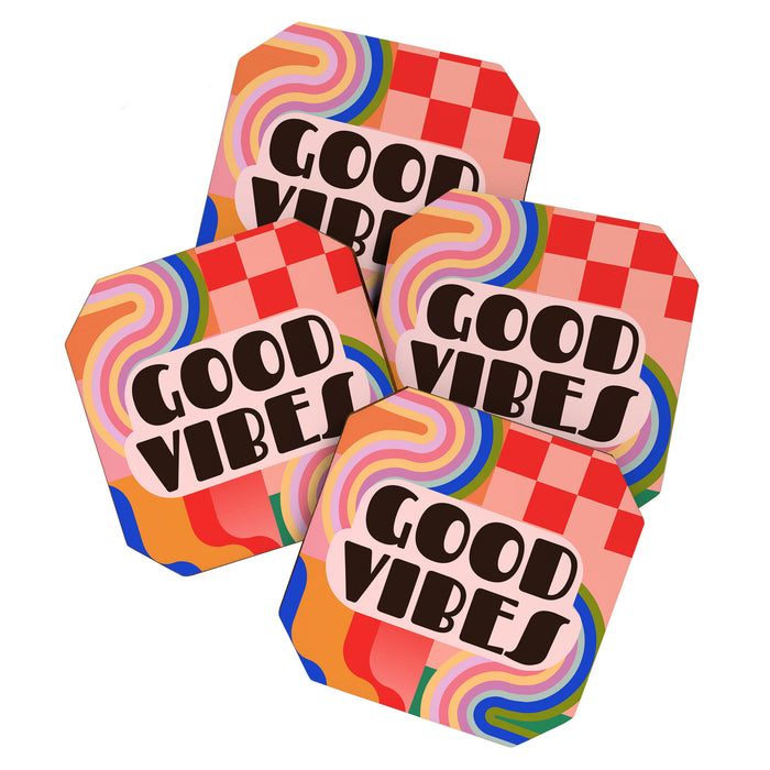 Good Vibes 4 Coaster Gallery Image 1