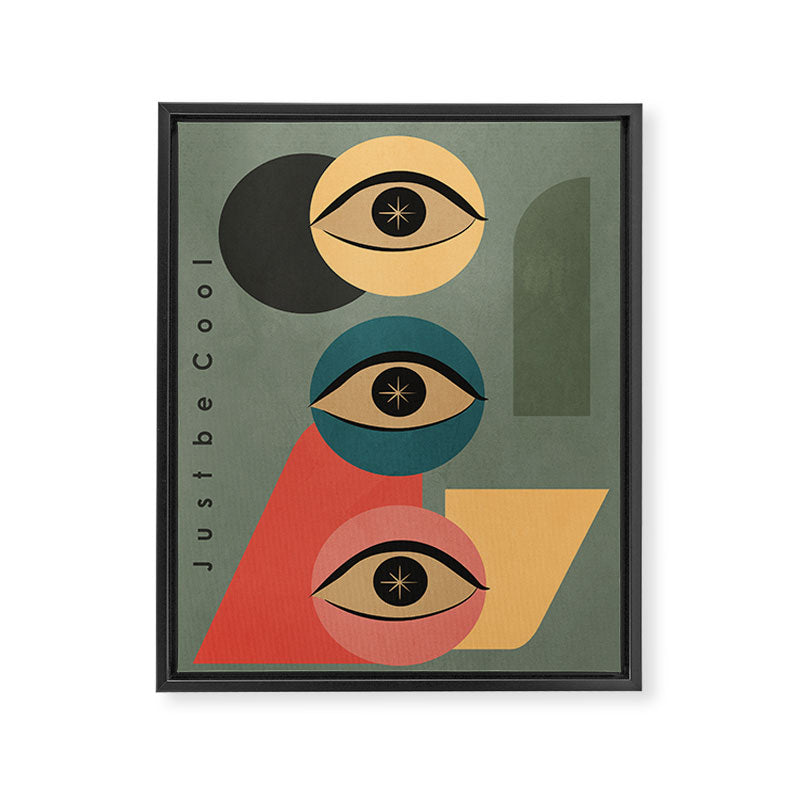 Just Be Cool Framed Canvas Print Gallery Image 6