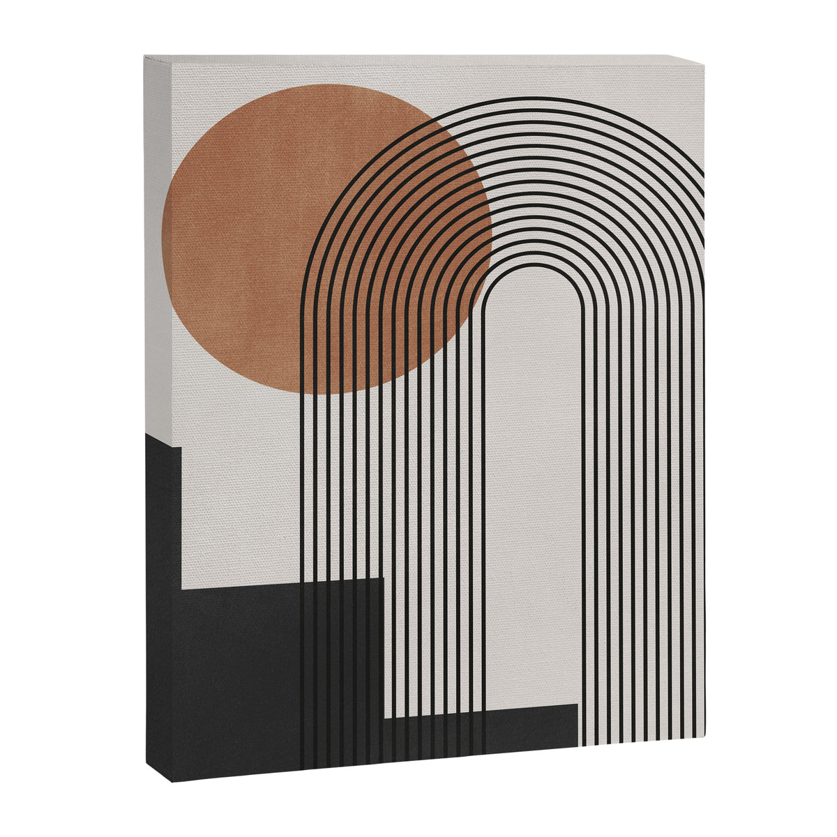 Mid Century Abstract Geometric 5 Canvas Print Gallery Image 6