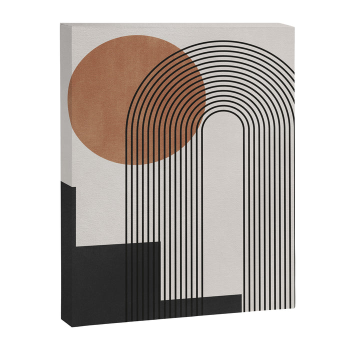 Mid Century Abstract Geometric 5 Canvas Print Gallery Image 1
