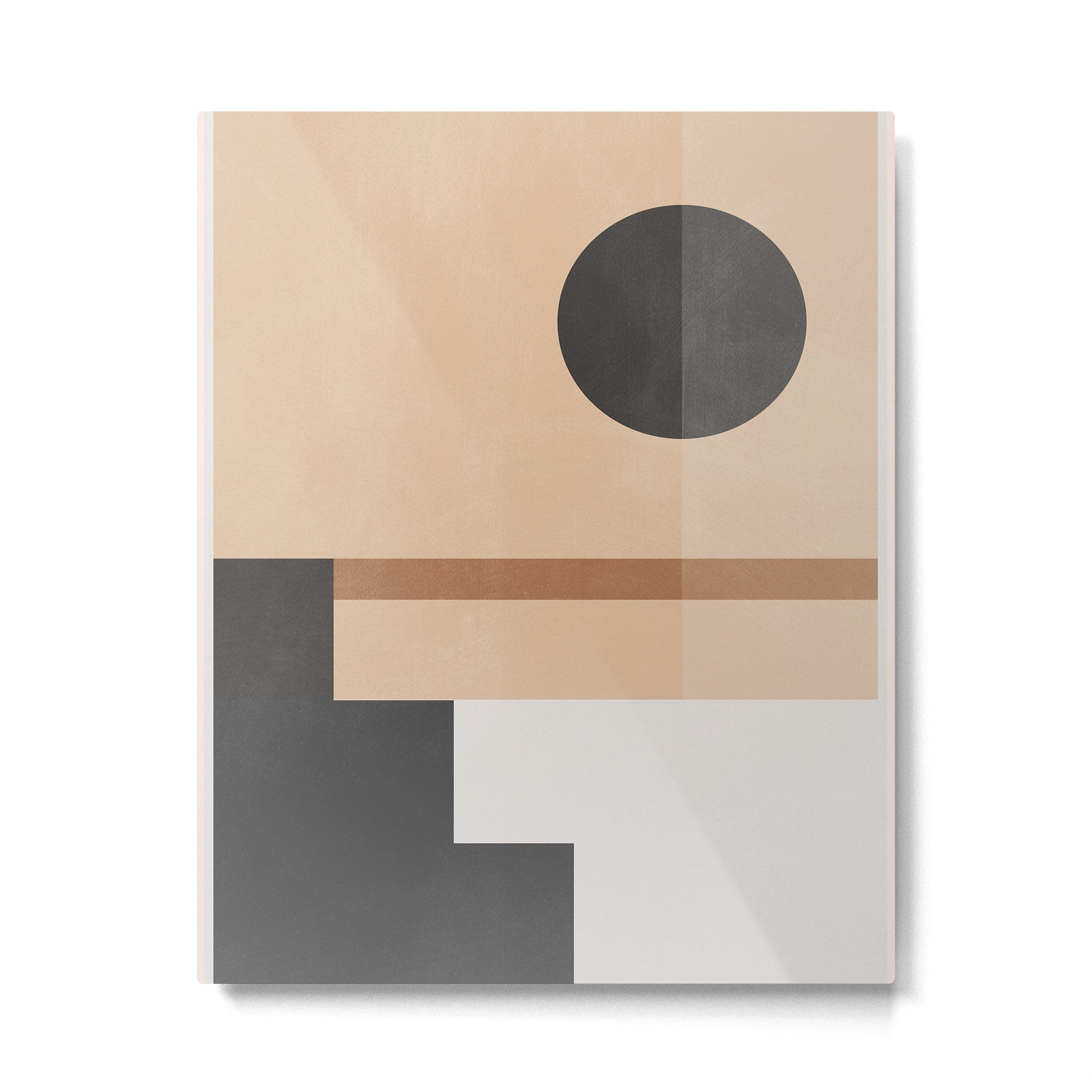 Mid Century Abstract Geometric 8 Metal Print Gallery Image 4