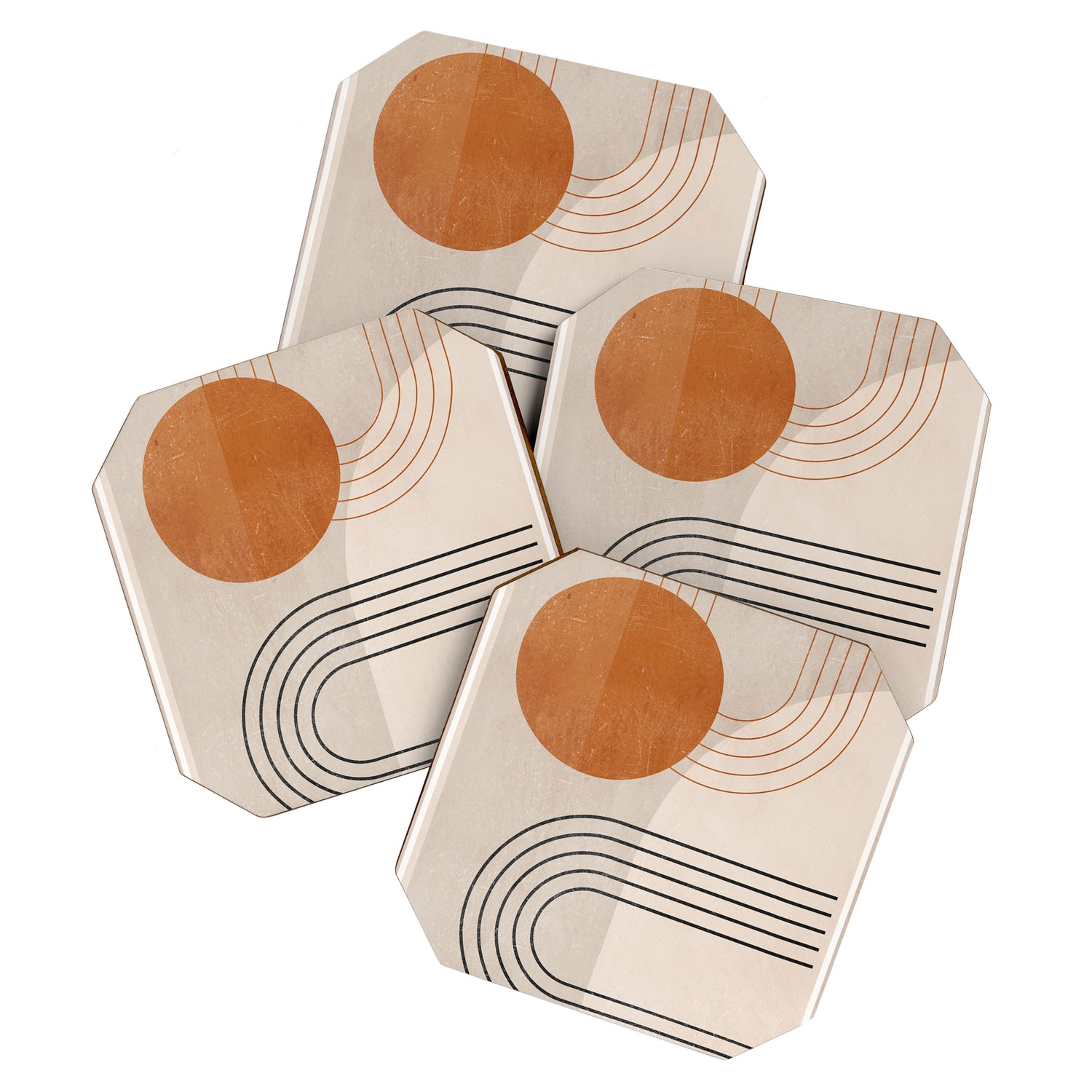 Minimal Geometric 138 Coaster Gallery Image 1