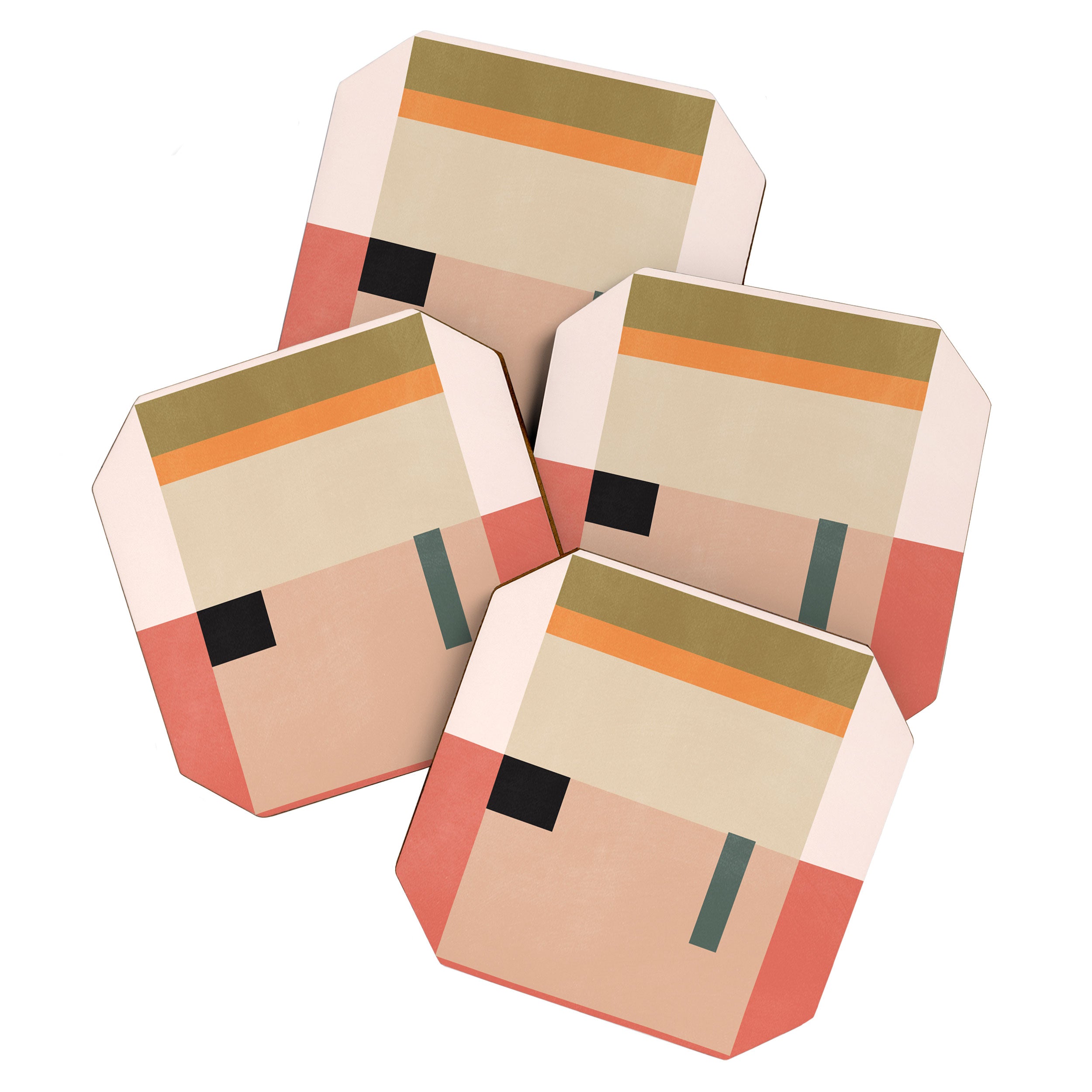 Minimal Geometric 154 Coaster Gallery Image 1