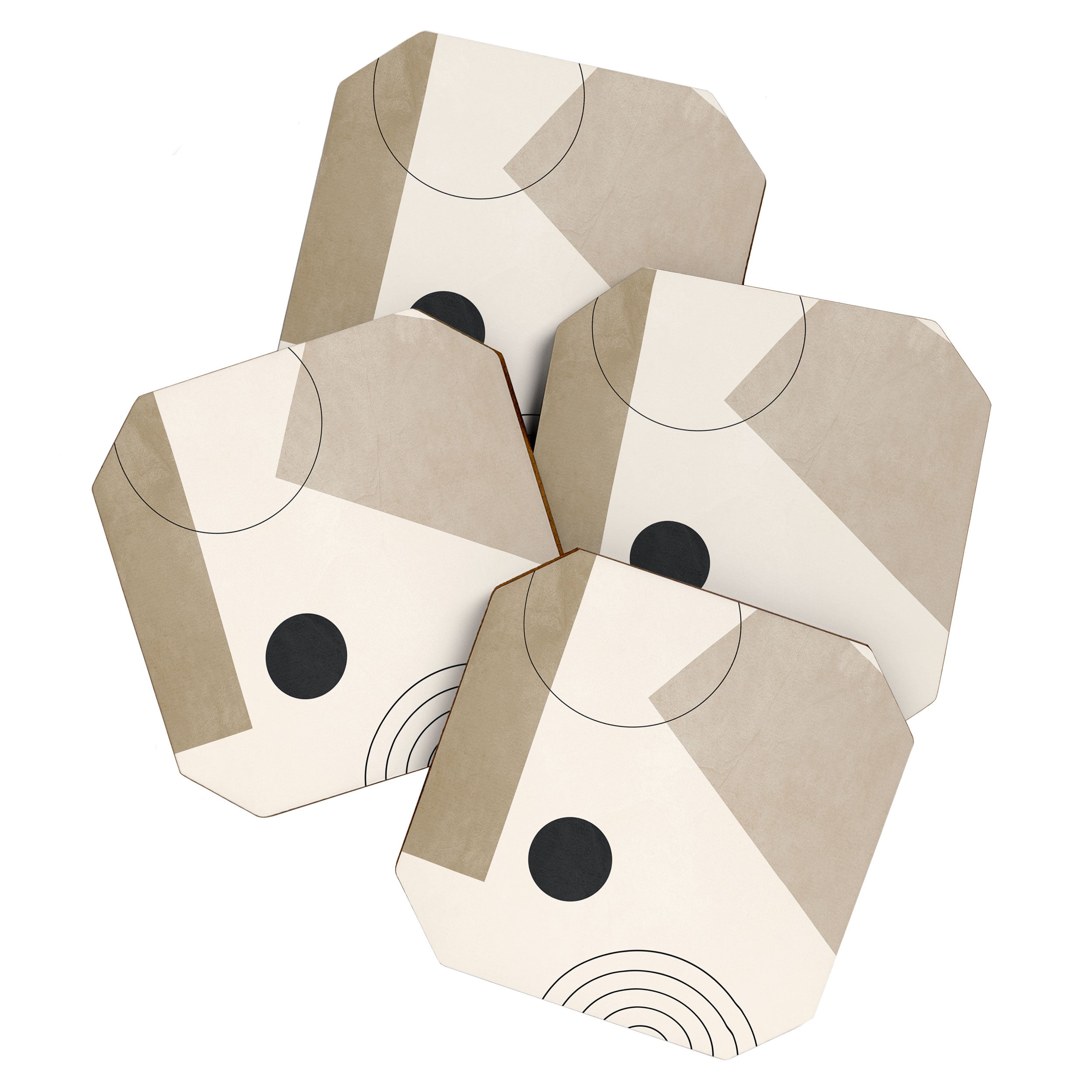 Minimal Geometric 36 Coaster Gallery Image 1