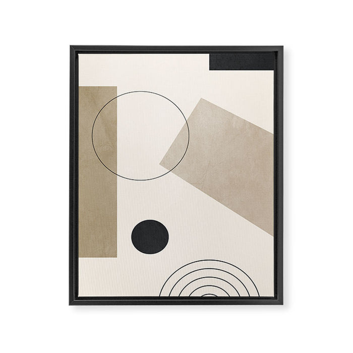 Minimal Geometric 36 Framed Canvas Print Gallery Image 1