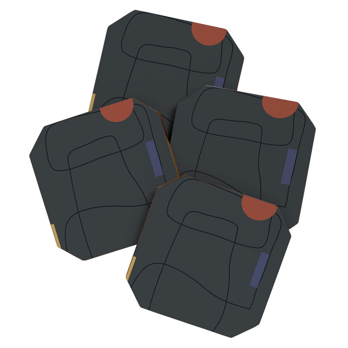 Minimal Geometric 61 Coaster Gallery Image 1